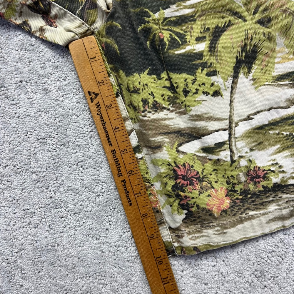 Tommy Bahama Shorts Mens 32 Green Stretch Bedford Bay Ko Olina Hawaiian Aloha - Picture 14 of 15